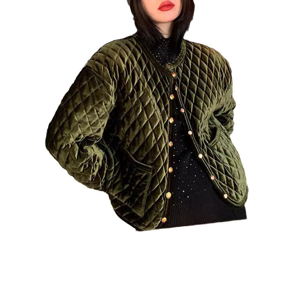Women Patterned Quilted Jacket