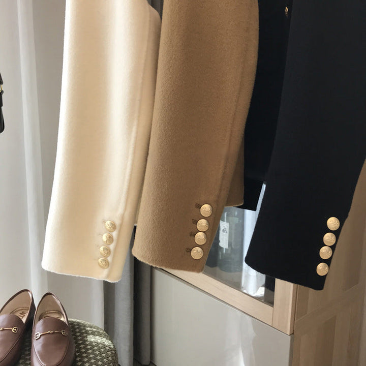 Ladies Stylish Short Jacket with Button Details