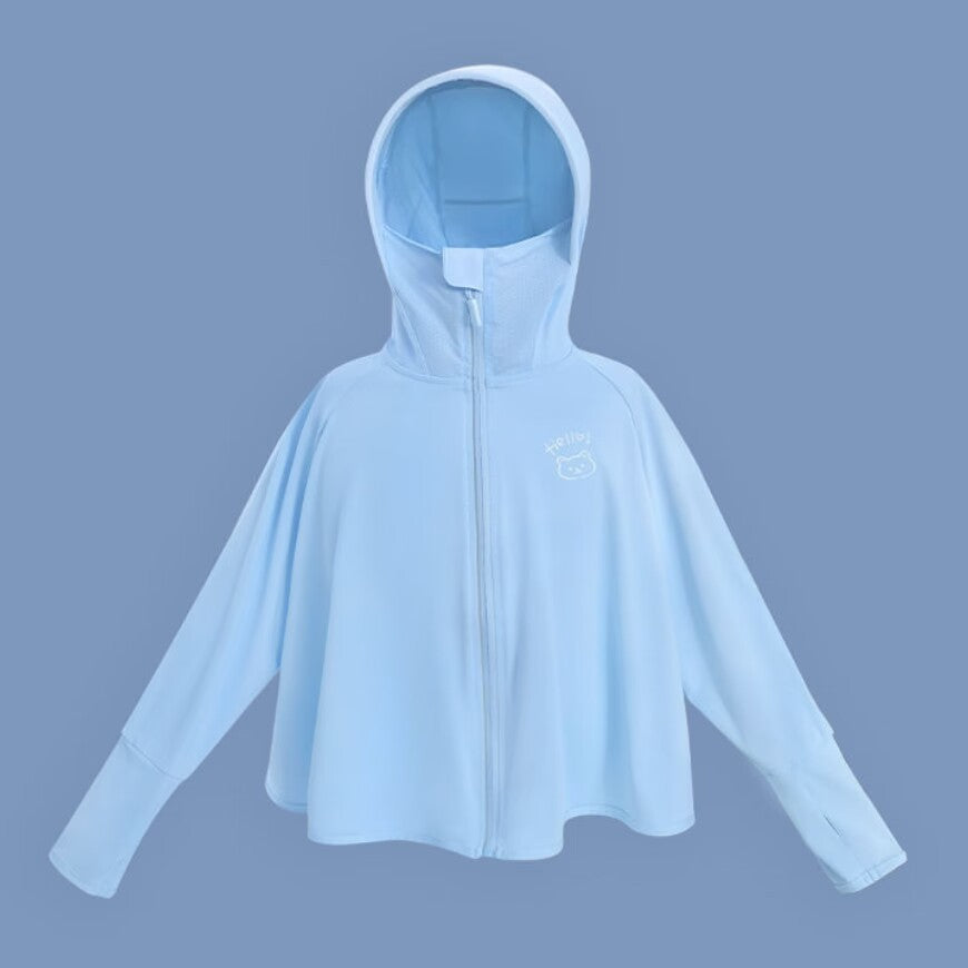 Women breathable sun protection jacket with zip