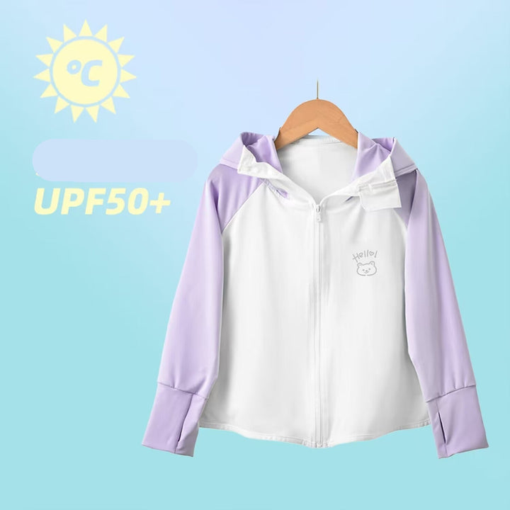Ladies breathable UV protection jacket with high collar
