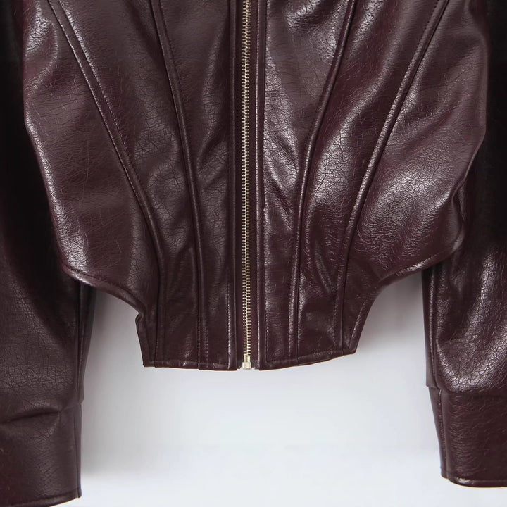 Jacket with Faux leather Women&