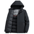 Men's water-repellent Winter parka with Thermo-Reflective quilted Lining and hood