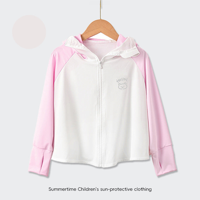 Jacket kids with protection UV breathable lightweight