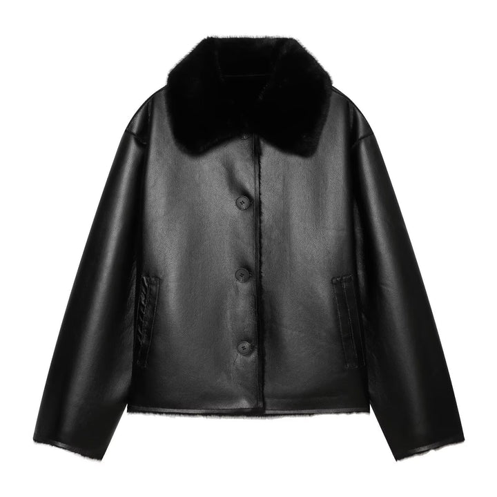 Jacket with Faux leather Women&