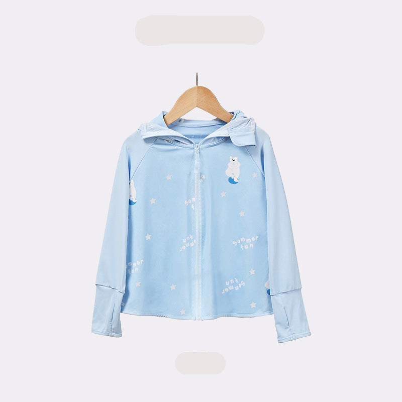 Jacket kids with protection UV breathable lightweight