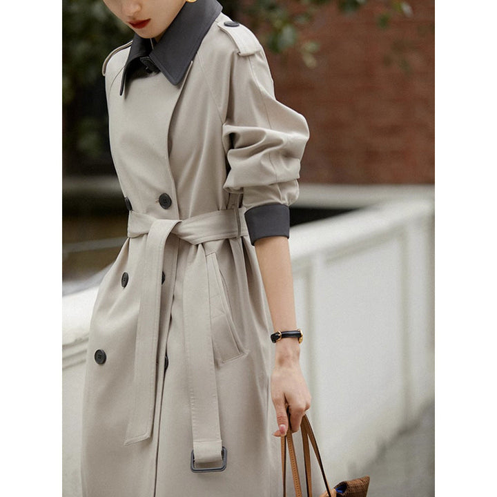 Ladies Stylish Trench Coat with Waist Belt