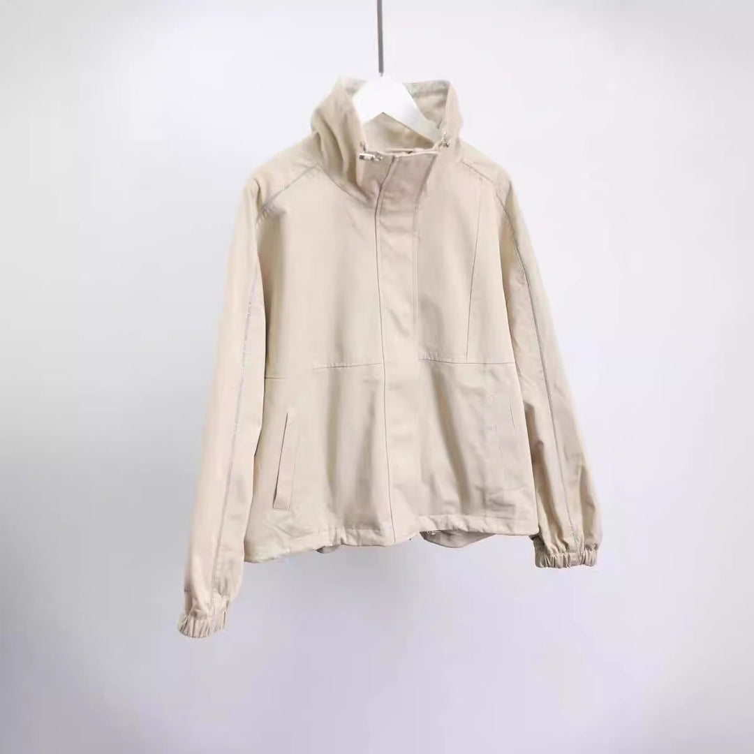 Women’s Fashion Casual Jacket with High Collar