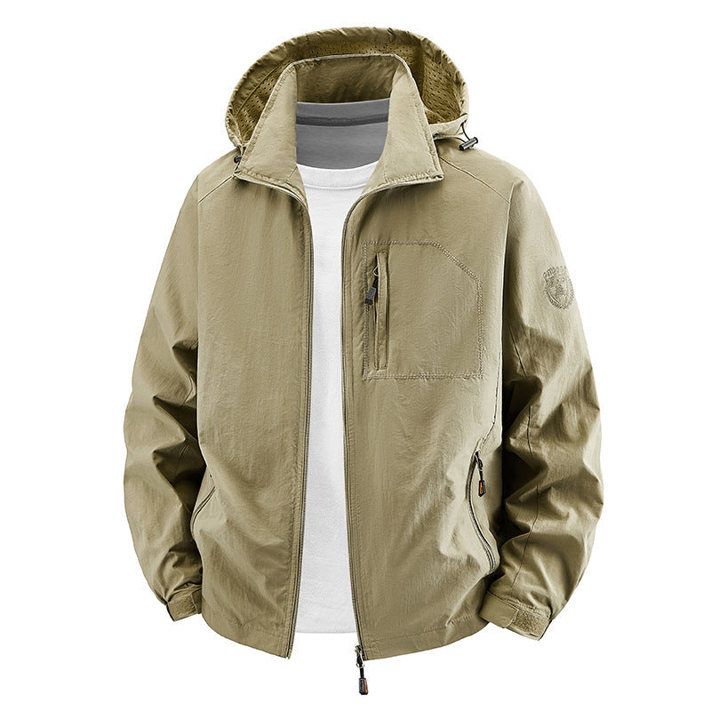 Jacket unisex water-resistant breathable lightweight