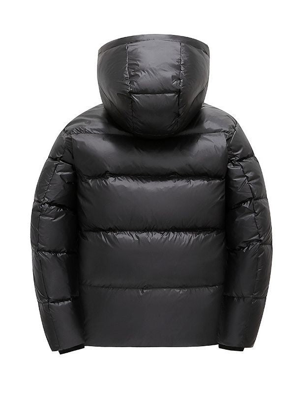 Men Padded Thermal Hooded Quilted Jacket with Reflective Insulation Inside
