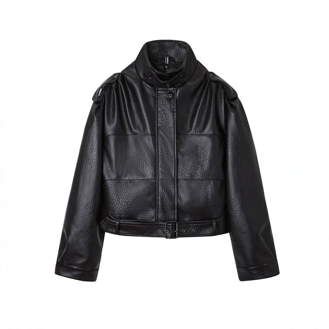 Jacket with Faux leather Women&
