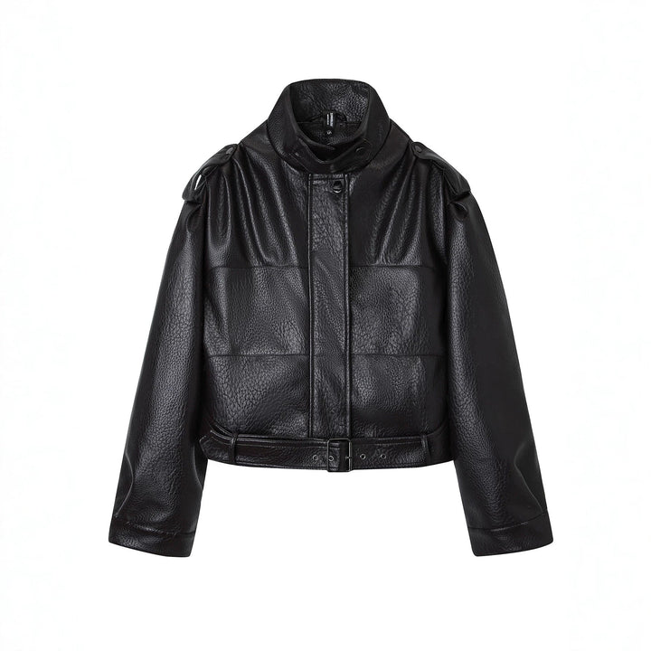 Jacket with Faux leather Women&