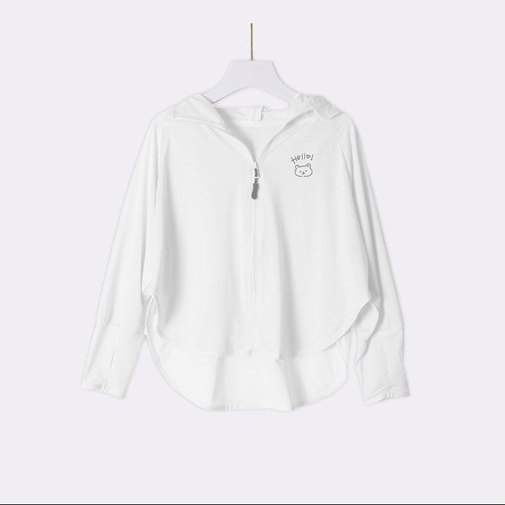 Ladies breathable UV protection jacket with high collar