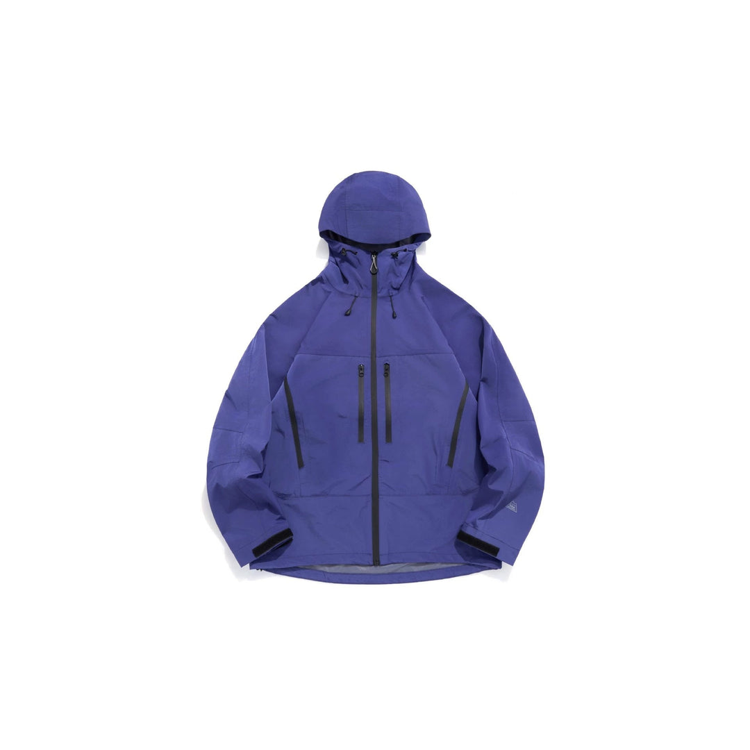 Unisex Technical Hooded Outdoor Jacket with Taped Zips