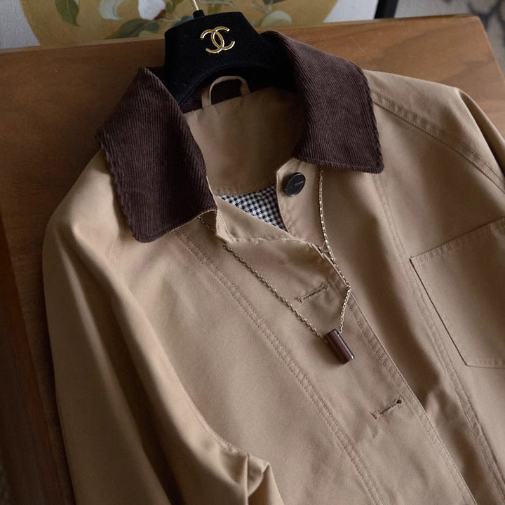 Women’s Fashionable Transition Jacket with Soft Collar