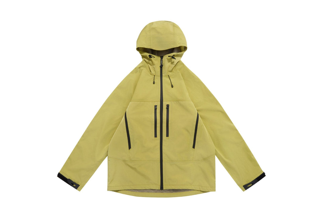 Unisex Technical Hooded Outdoor Jacket with Taped Zips