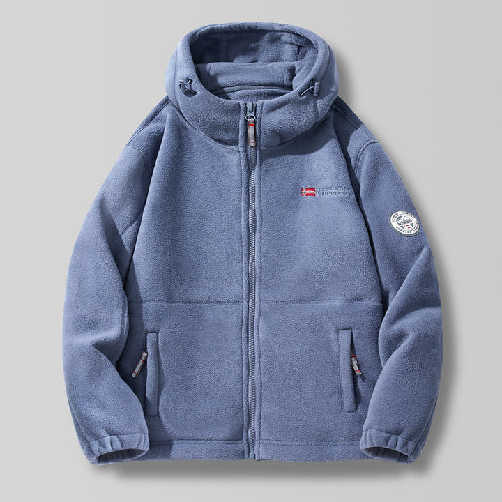 Jacket fleece unisex breathable winter warm