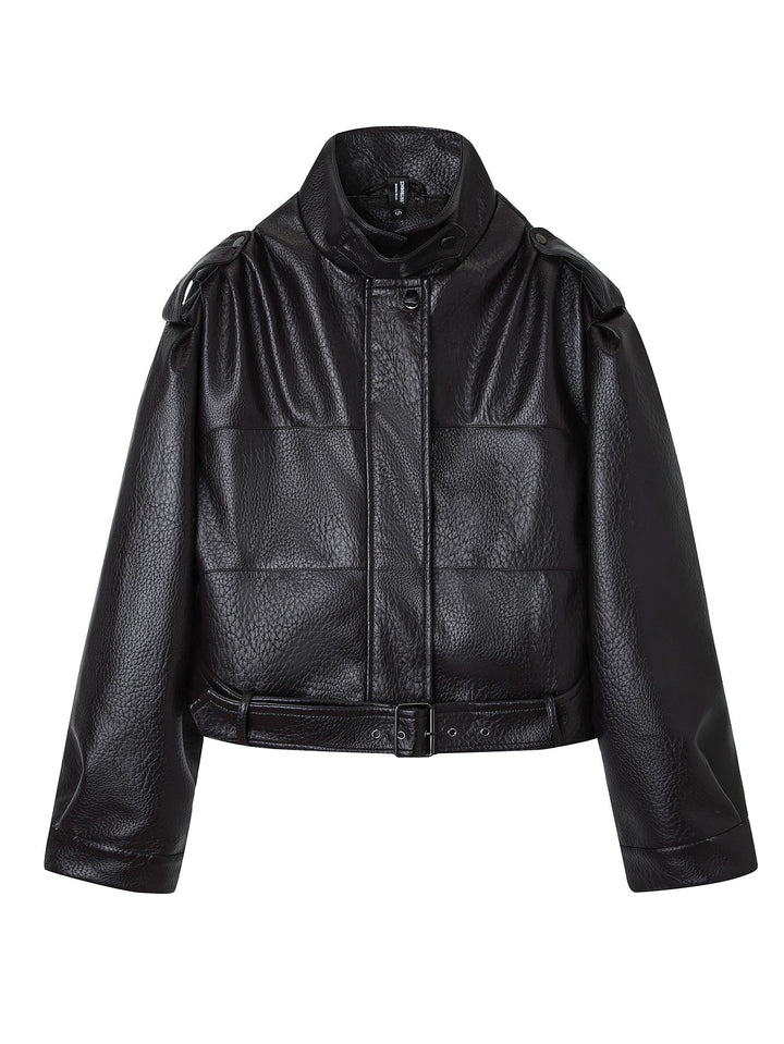 Jacket with Faux leather Women&