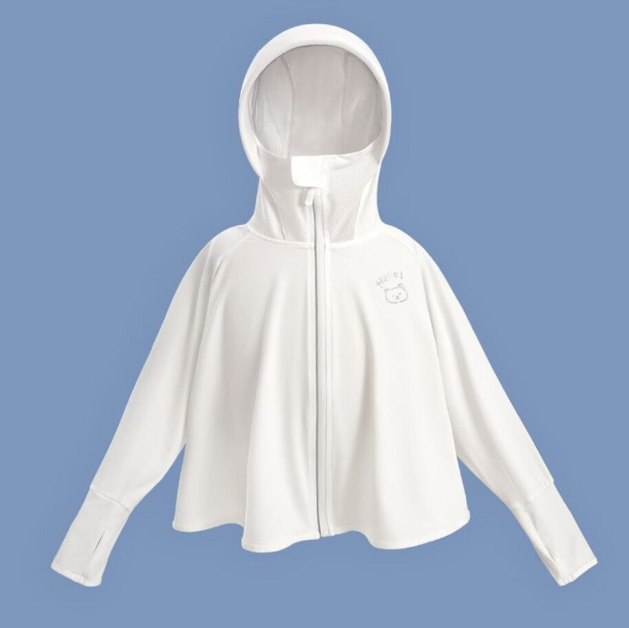 Women breathable sun protection jacket with zip