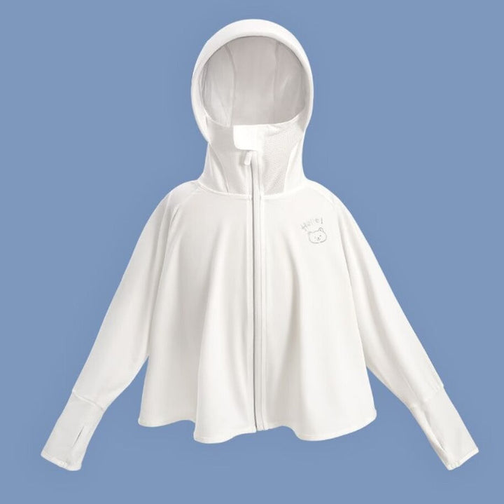 Women breathable sun protection jacket with zip