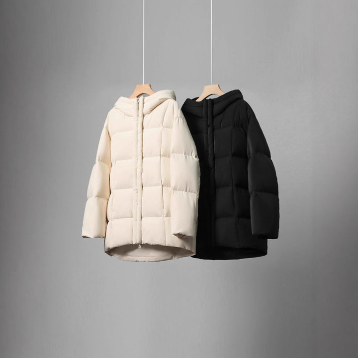Women Fashionable Long Down Jacket