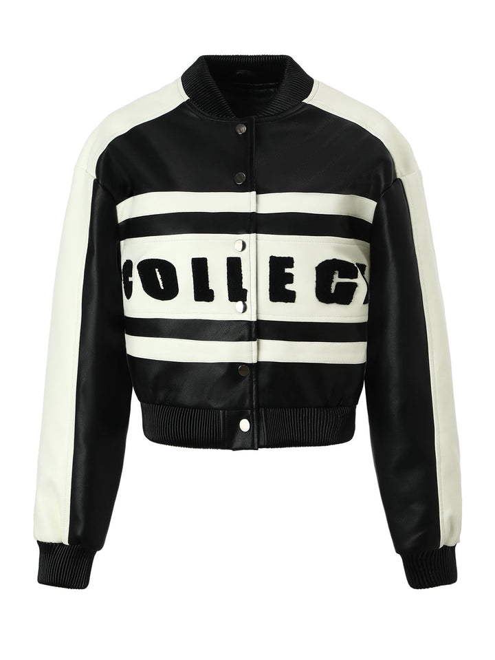 Jacket with Faux leather Women&