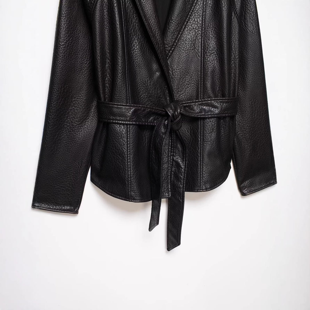 Jacket with Faux leather Women&