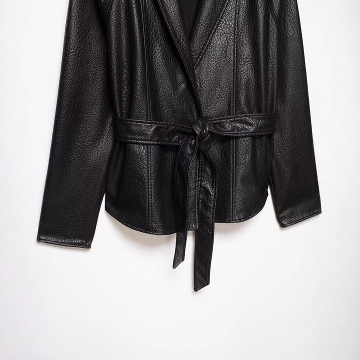 Jacket with Faux leather Women&