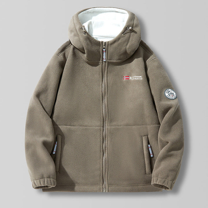 Jacket fleece unisex breathable winter warm