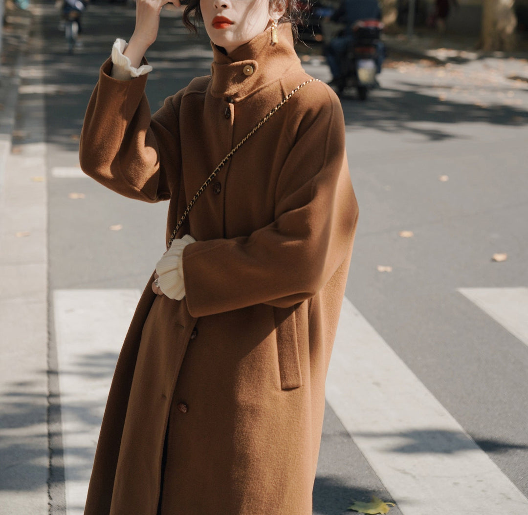 Women Fashionable Oversized Wool Jacket