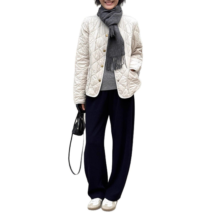 Ladies transitional jacket with quilted design