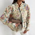 Jacket quilted women's lightweight padded warm