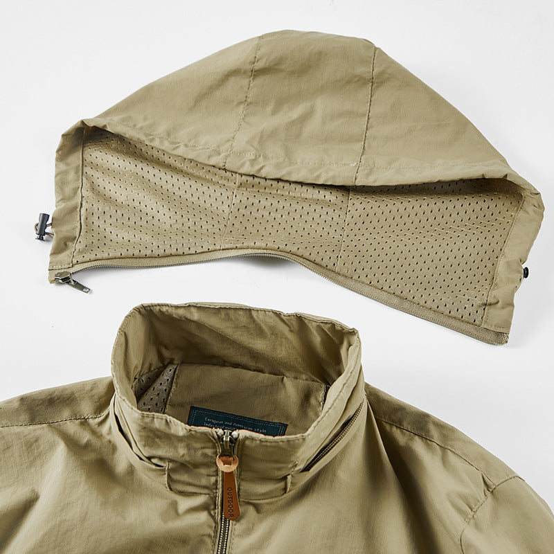 Jacket unisex water-resistant breathable lightweight