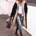 Women quilted jacket with stand-up collar and patch pockets