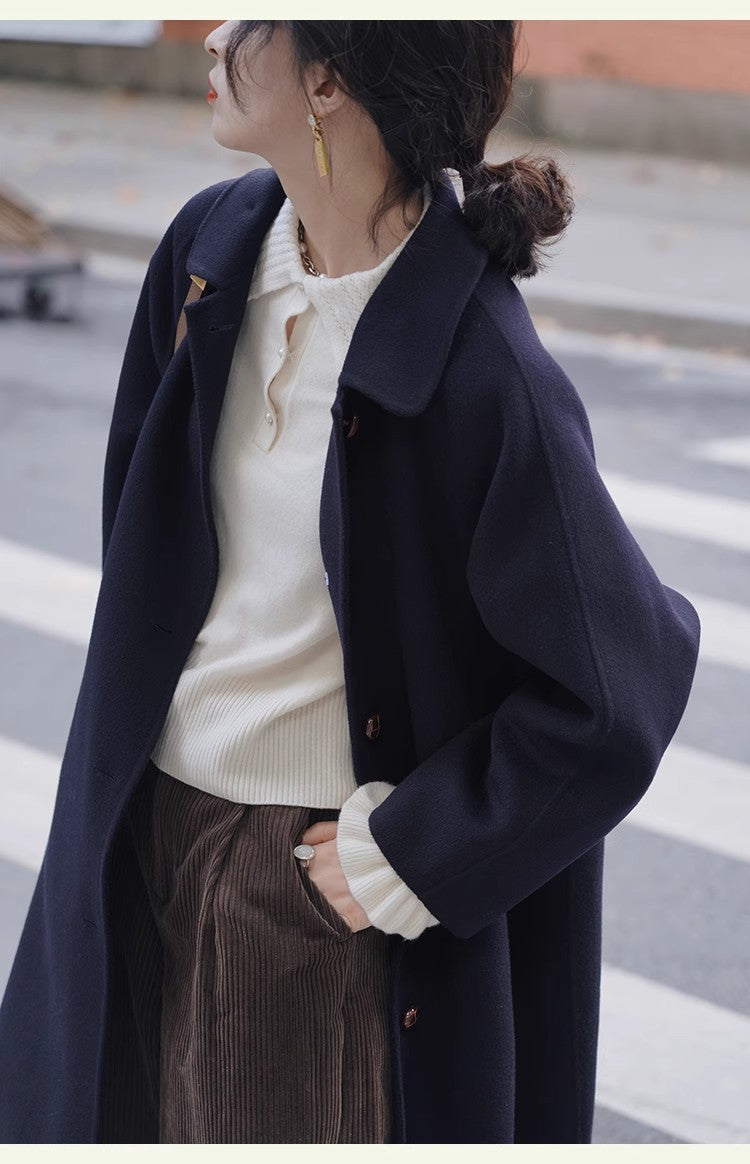 Women Fashionable Oversized Wool Jacket