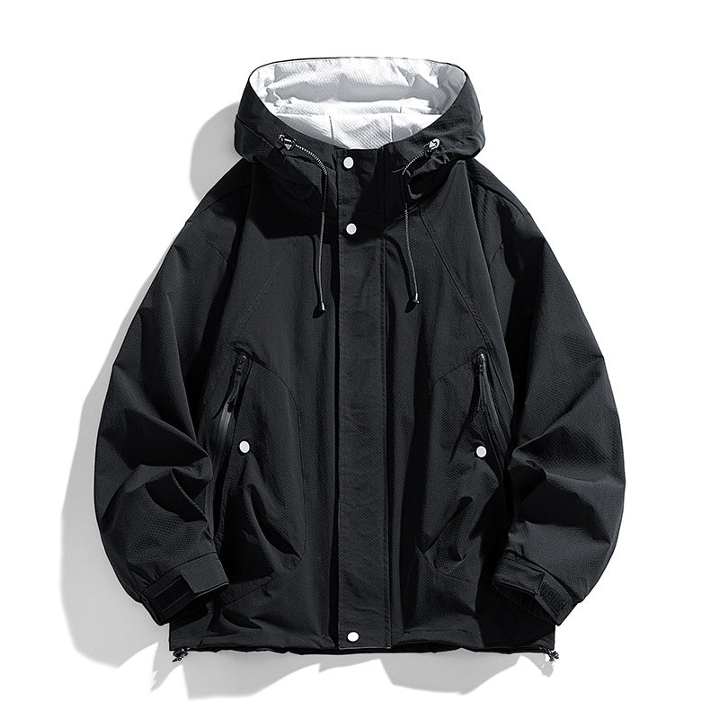 Jacket unisex water-resistant windproof lightweight