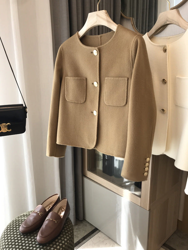 Ladies Stylish Short Jacket with Button Details