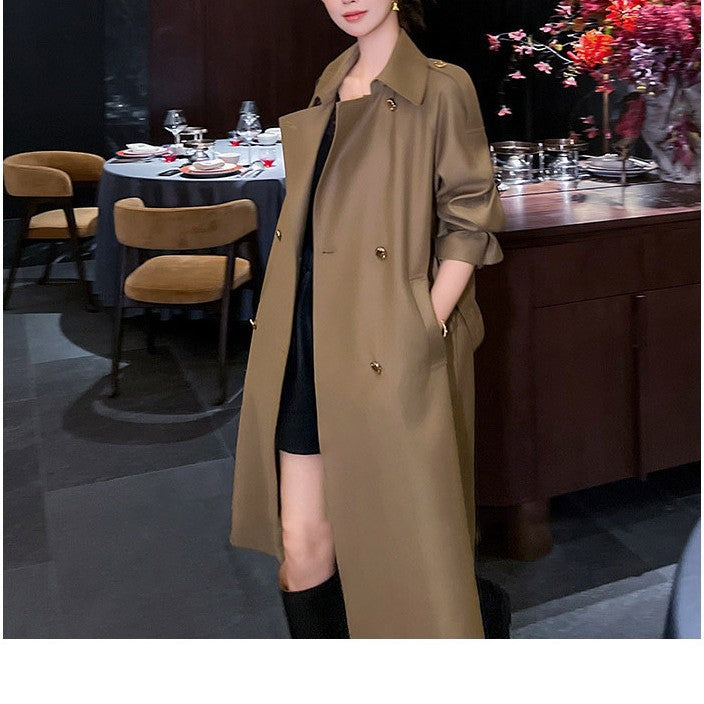 Ladies Elegant Trench Coat with Modern Design