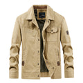 Men's lightweight canvas field jacket with chest chest flap, breathable mesh lining, and multiple pockets.