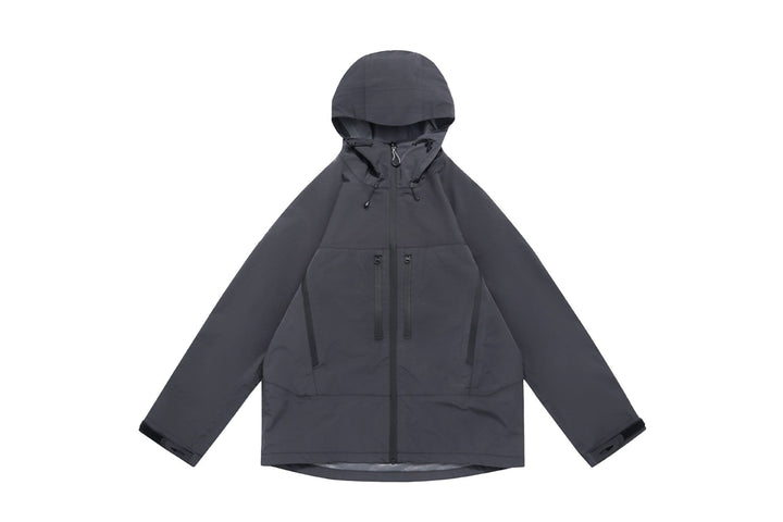 Unisex Technical Hooded Outdoor Jacket with Taped Zips