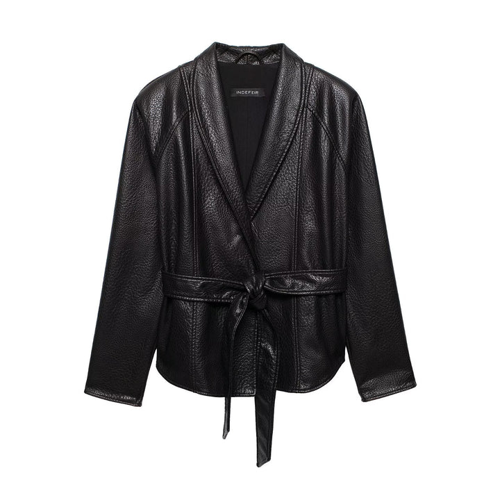 Jacket with Faux leather Women&