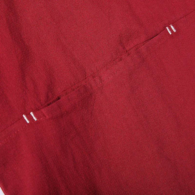 Unisex kimono jacket in oversized cut made of lightweight cotton blend with tie belt