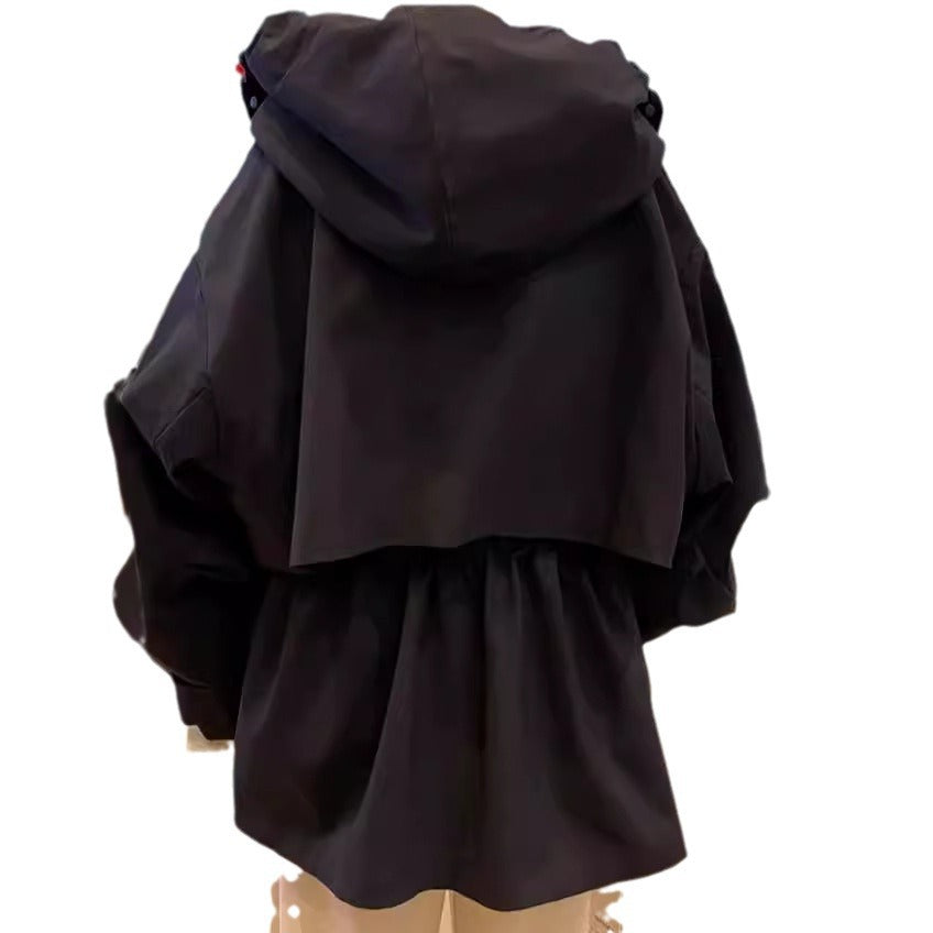 Women Modern Utility Jacket with High Collar