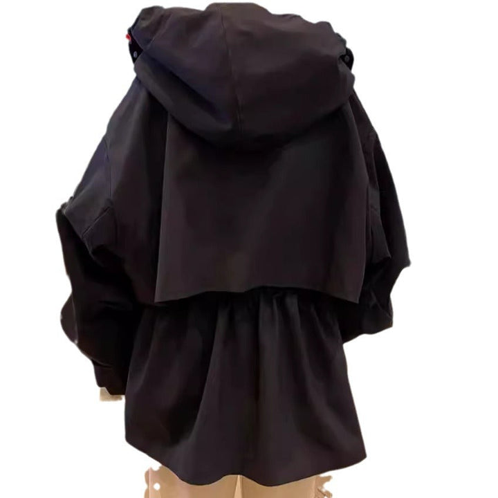 Women Modern Utility Jacket with High Collar