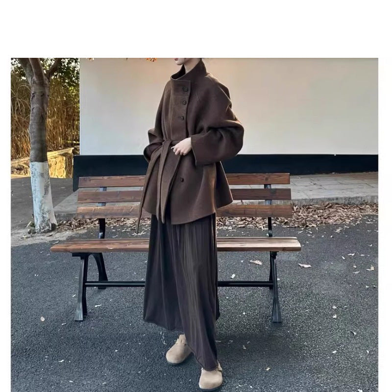 Women Fashionable Oversized Wool Jacket