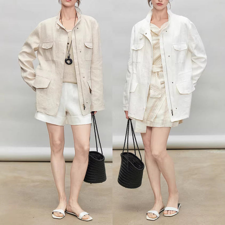 Women Light and Airy Linen Jacket
