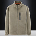 Men's Jacket fleece with wwd-resistant microfleece, welded chest chest zip pocket, and elastic cuffs