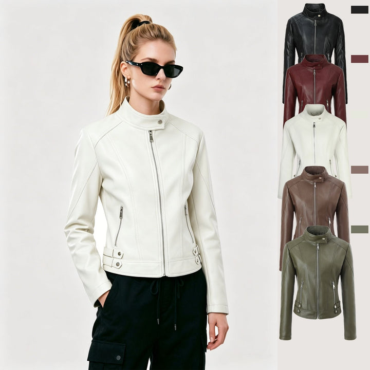 Jacket with Faux leather Women&