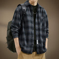 Men's casual Checkered pattern jacket shirt jacket