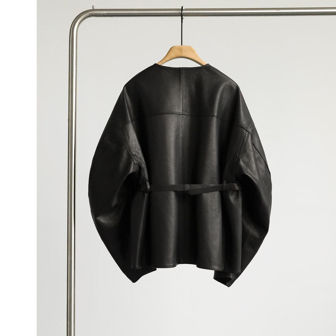 Women Oversized Leather Jacket