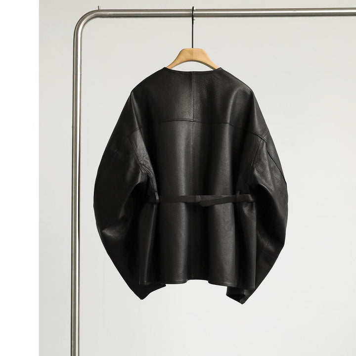 Women Oversized Leather Jacket